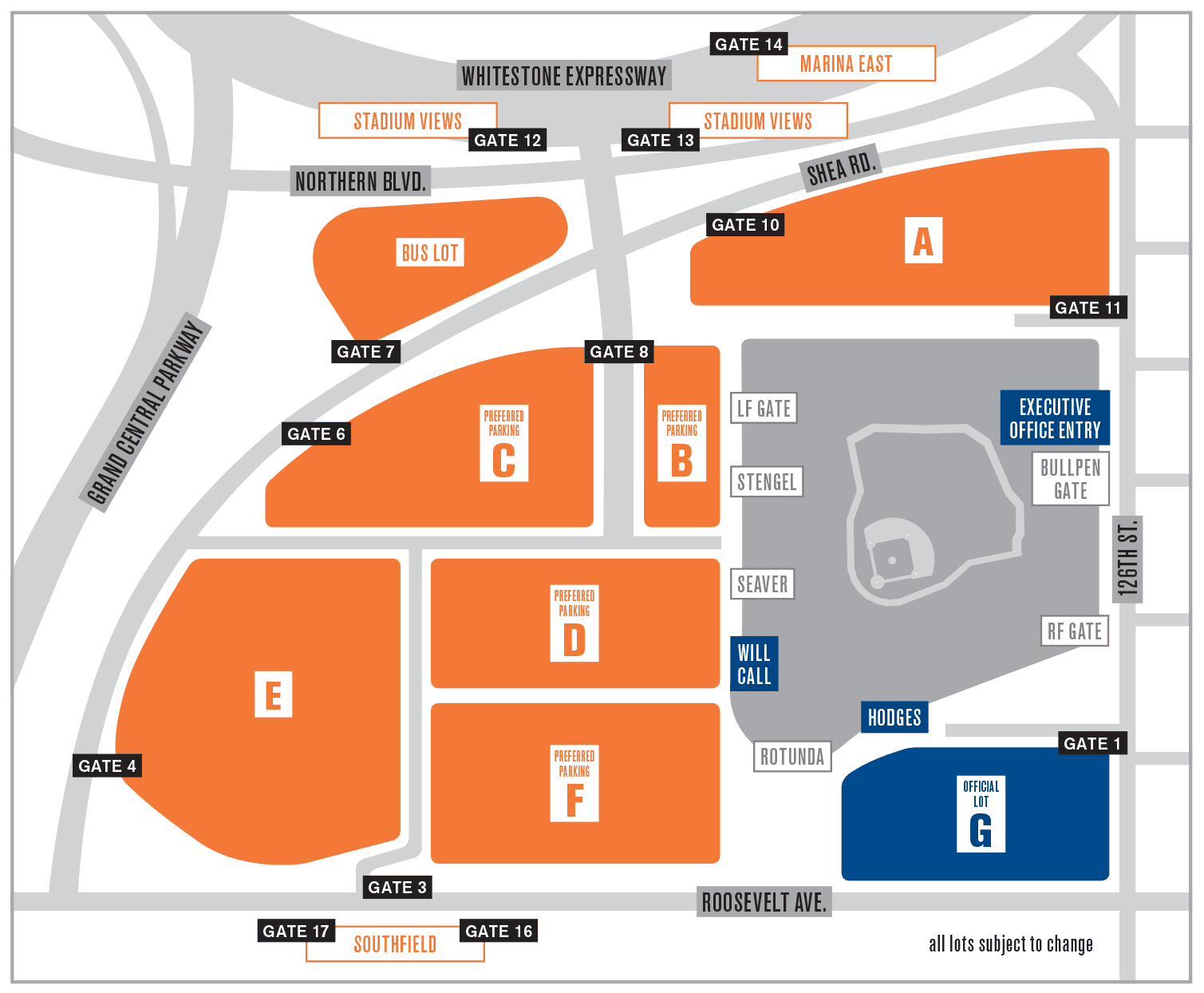 Image result for citi field parking cost